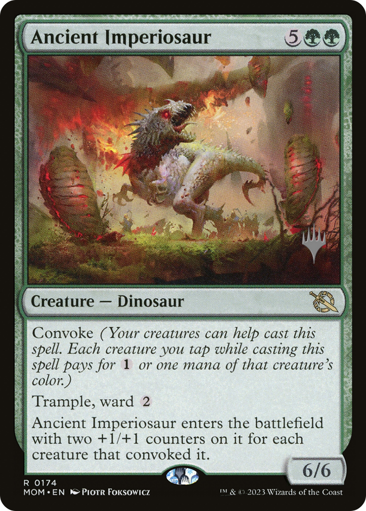 Ancient Imperiosaur (Promo Pack) [March of the Machine Promos] | Arkham Games and Comics