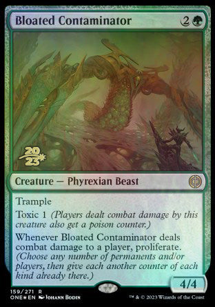 Bloated Contaminator [Phyrexia: All Will Be One Prerelease Promos] | Arkham Games and Comics