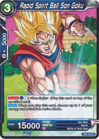 Rapid Spirit Ball Son Goku (Starter Deck - The Awakening) [SD1-04] | Arkham Games and Comics