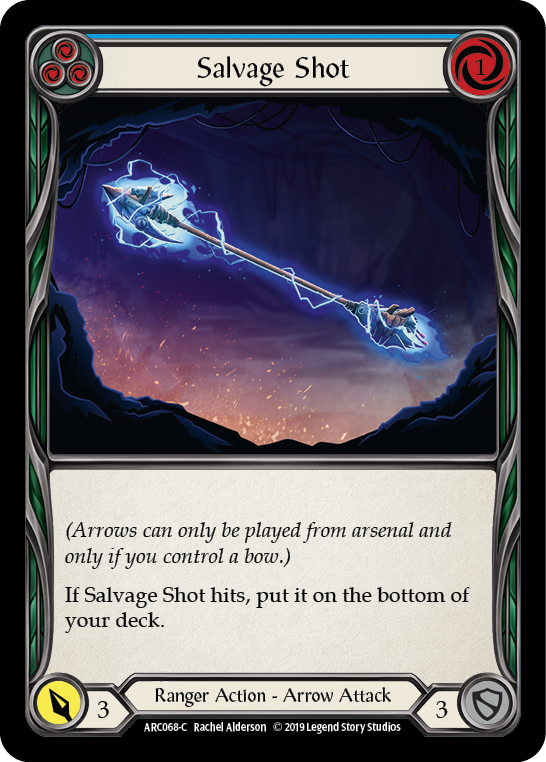 Salvage Shot (Blue) [ARC068-C] (Arcane Rising)  1st Edition Normal | Arkham Games and Comics