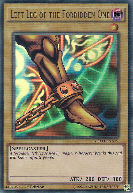 Left Leg of the Forbidden One [YGLD-ENA19] Ultra Rare | Arkham Games and Comics