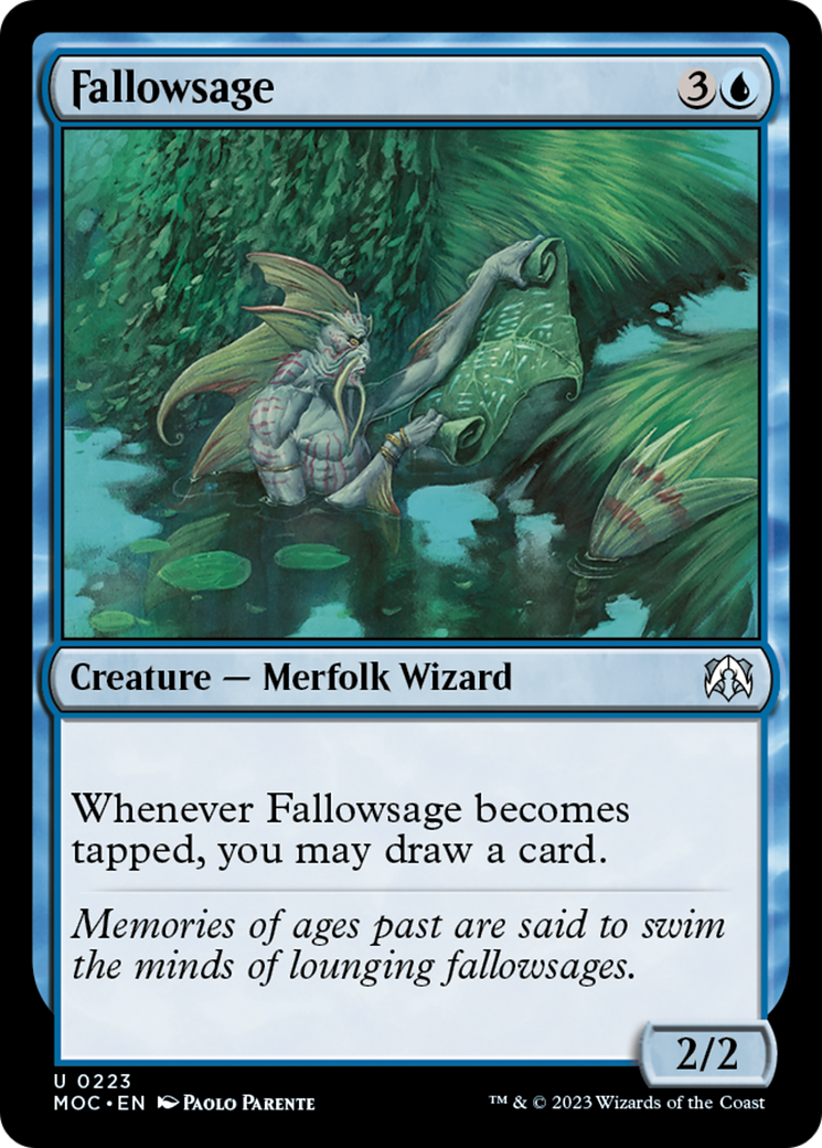 Fallowsage [March of the Machine Commander] | Arkham Games and Comics