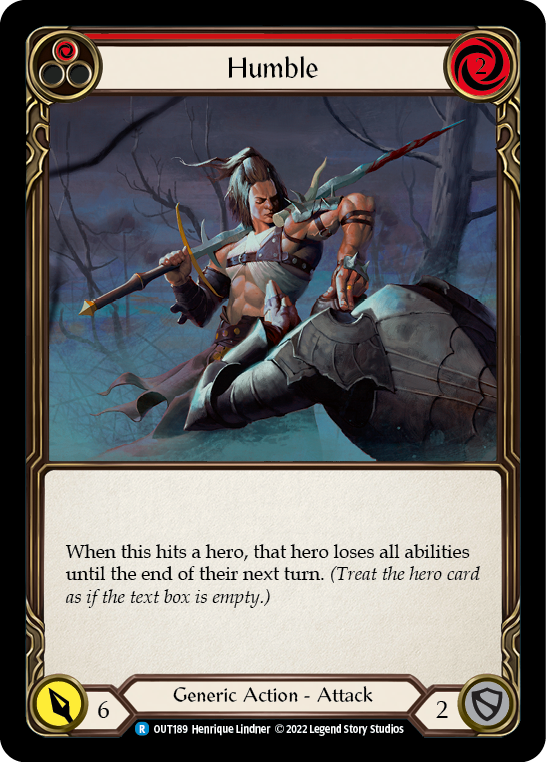 Humble (Red) [OUT189] (Outsiders)  Rainbow Foil | Arkham Games and Comics