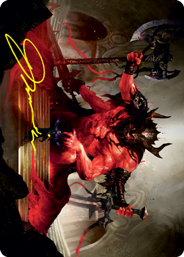 Awaken the Blood Avatar Art Card (Gold-Stamped Signature) [Strixhaven: School of Mages Art Series] | Arkham Games and Comics