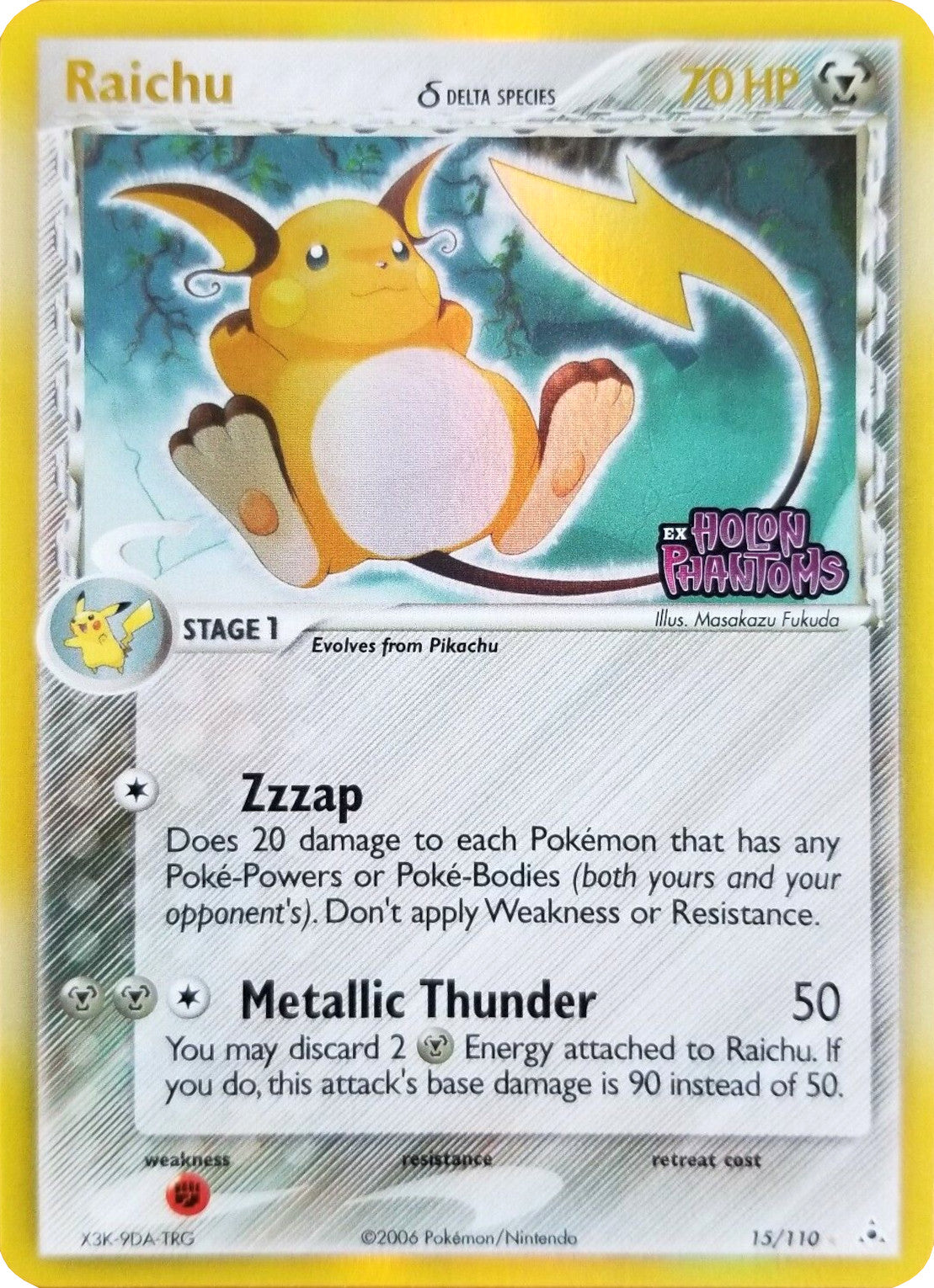 Raichu (15/110) (Delta Species) (Stamped) [EX: Holon Phantoms] | Arkham Games and Comics