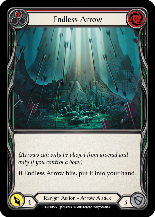 Endless Arrow [ARC045-S] (Arcane Rising)  1st Edition Normal | Arkham Games and Comics