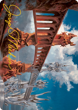 Silverbluff Bridge Art Card (Gold-Stamped Signature) [Modern Horizons 2 Art Series] | Arkham Games and Comics