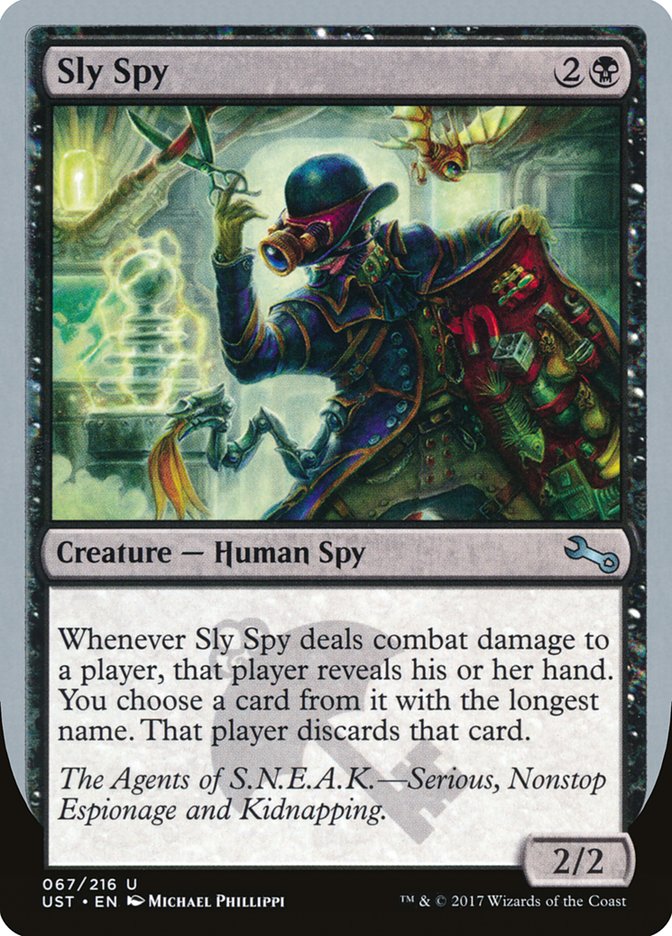 Sly Spy ("Serious, Nonstop Espionage and Kidnapping") [Unstable] | Arkham Games and Comics