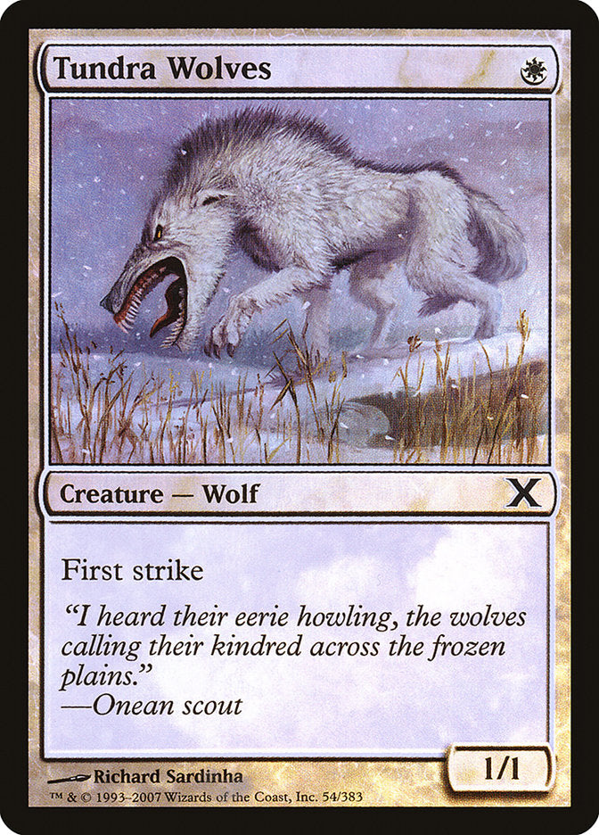 Tundra Wolves (Premium Foil) [Tenth Edition] | Arkham Games and Comics