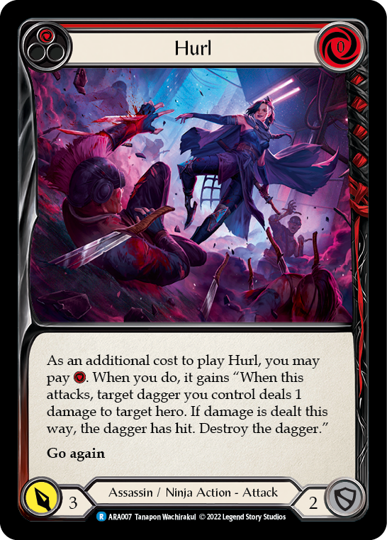 Hurl (Red) [ARA007] (Outsiders Arakni Blitz Deck) | Arkham Games and Comics