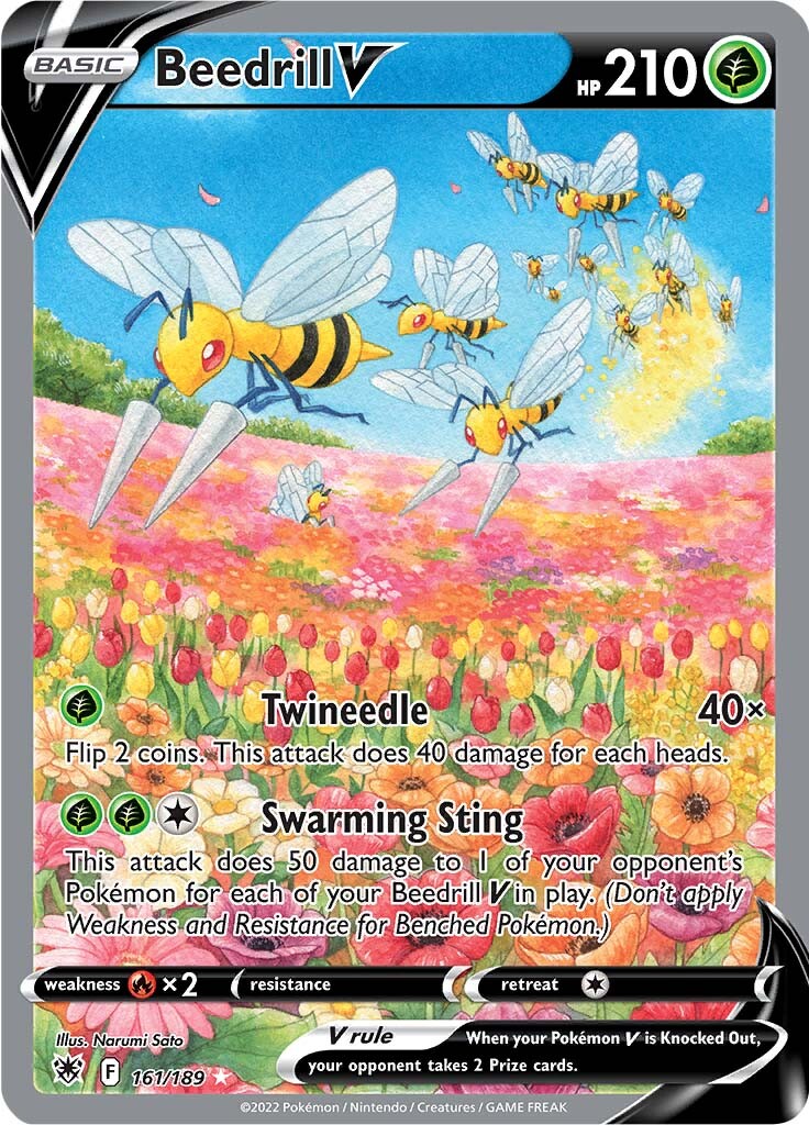 Beedrill V (161/189) [Sword & Shield: Astral Radiance] | Arkham Games and Comics