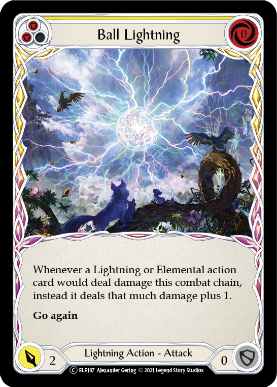 Ball Lightning (Yellow) [U-ELE187] (Tales of Aria Unlimited)  Unlimited Normal | Arkham Games and Comics