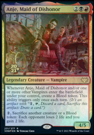 Anje, Maid of Dishonor [Innistrad: Crimson Vow Prerelease Promos] | Arkham Games and Comics