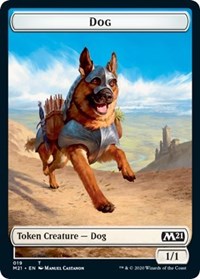 Dog // Weird Double-sided Token [Core Set 2021 Tokens] | Arkham Games and Comics