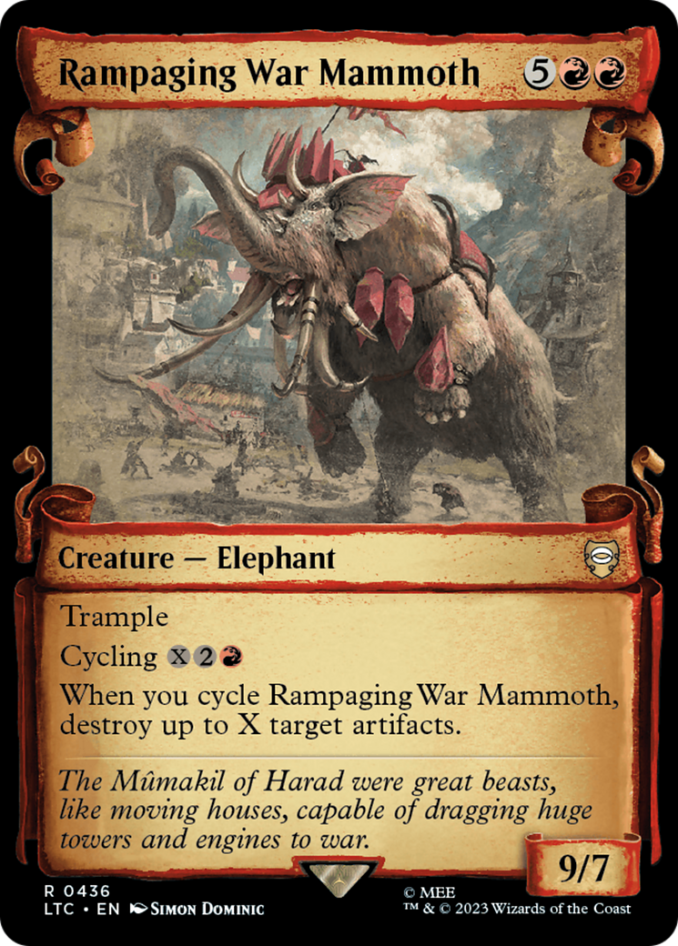 Rampaging War Mammoth [The Lord of the Rings: Tales of Middle-Earth Commander Showcase Scrolls] | Arkham Games and Comics