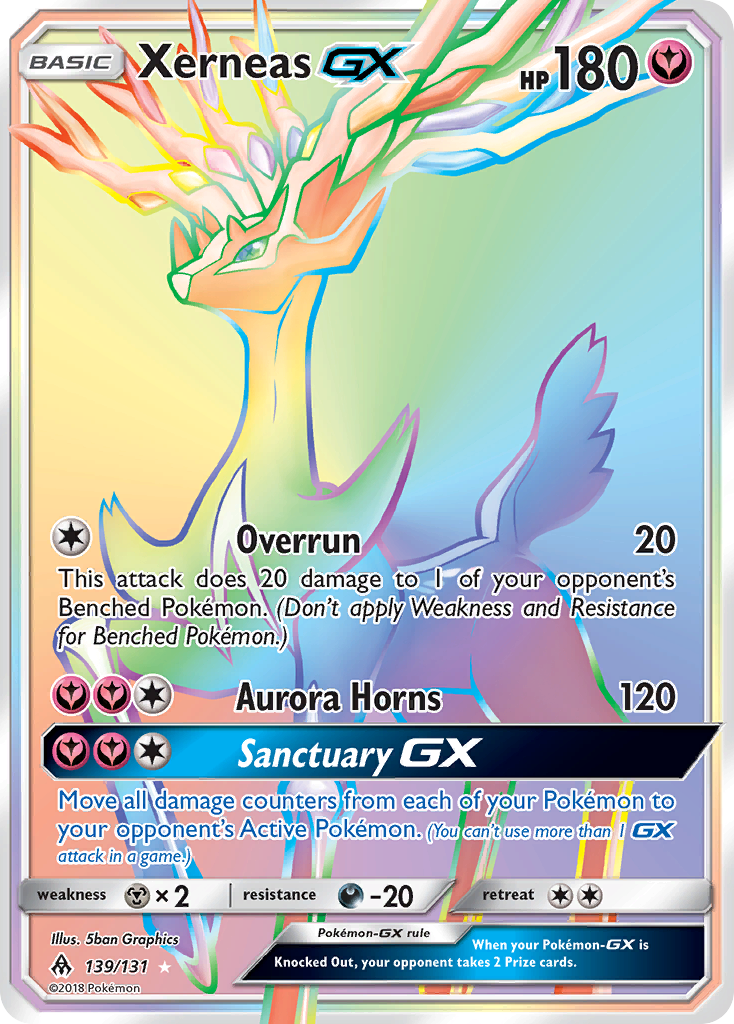 Xerneas GX (139/131) [Sun & Moon: Forbidden Light] | Arkham Games and Comics