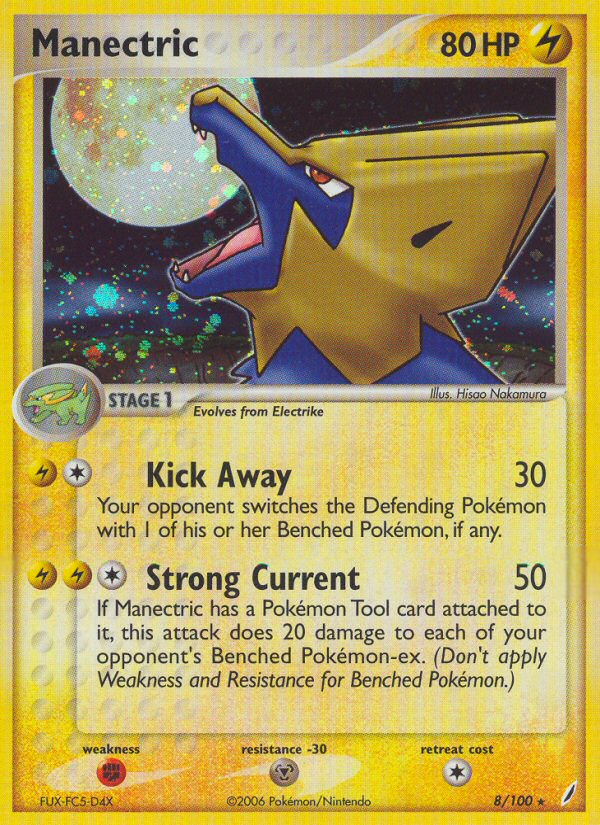 Manectric (8/100) [EX: Crystal Guardians] | Arkham Games and Comics