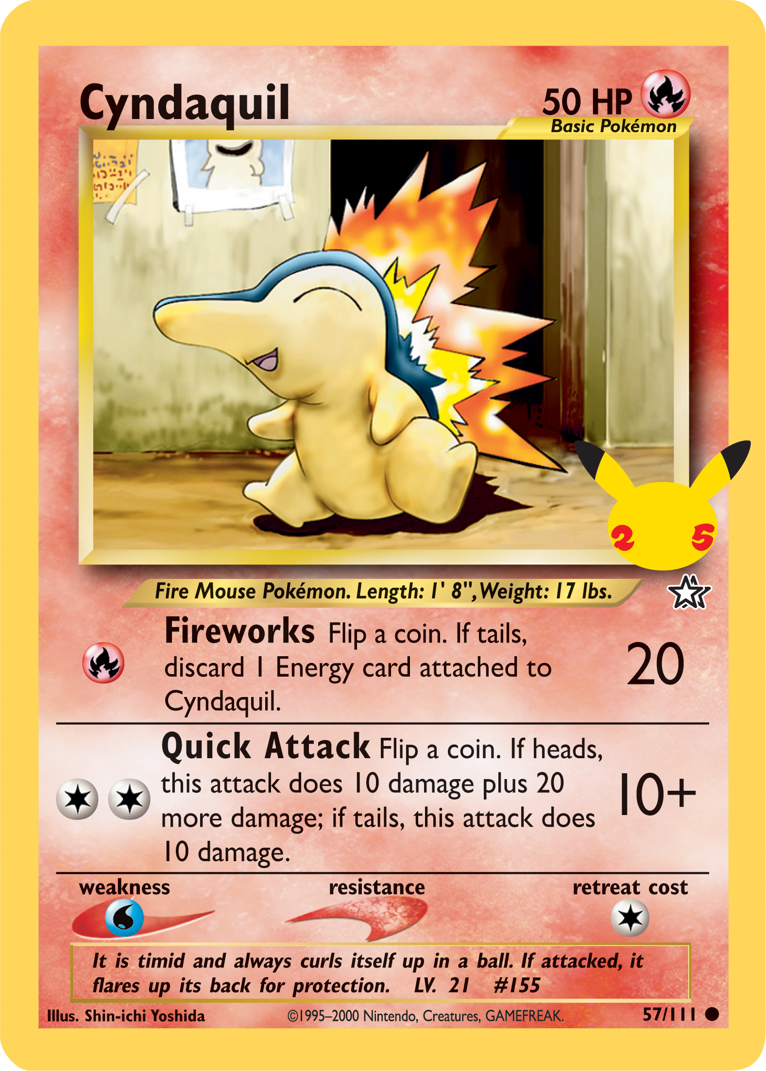 Cyndaquil (57/111) [First Partner Pack] | Arkham Games and Comics