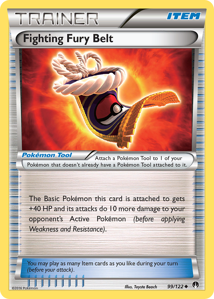 Fighting Fury Belt (99/122) [XY: BREAKpoint] | Arkham Games and Comics