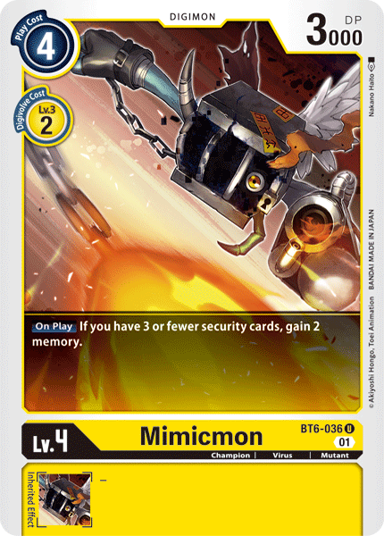 Mimicmon [BT6-036] [Double Diamond] | Arkham Games and Comics