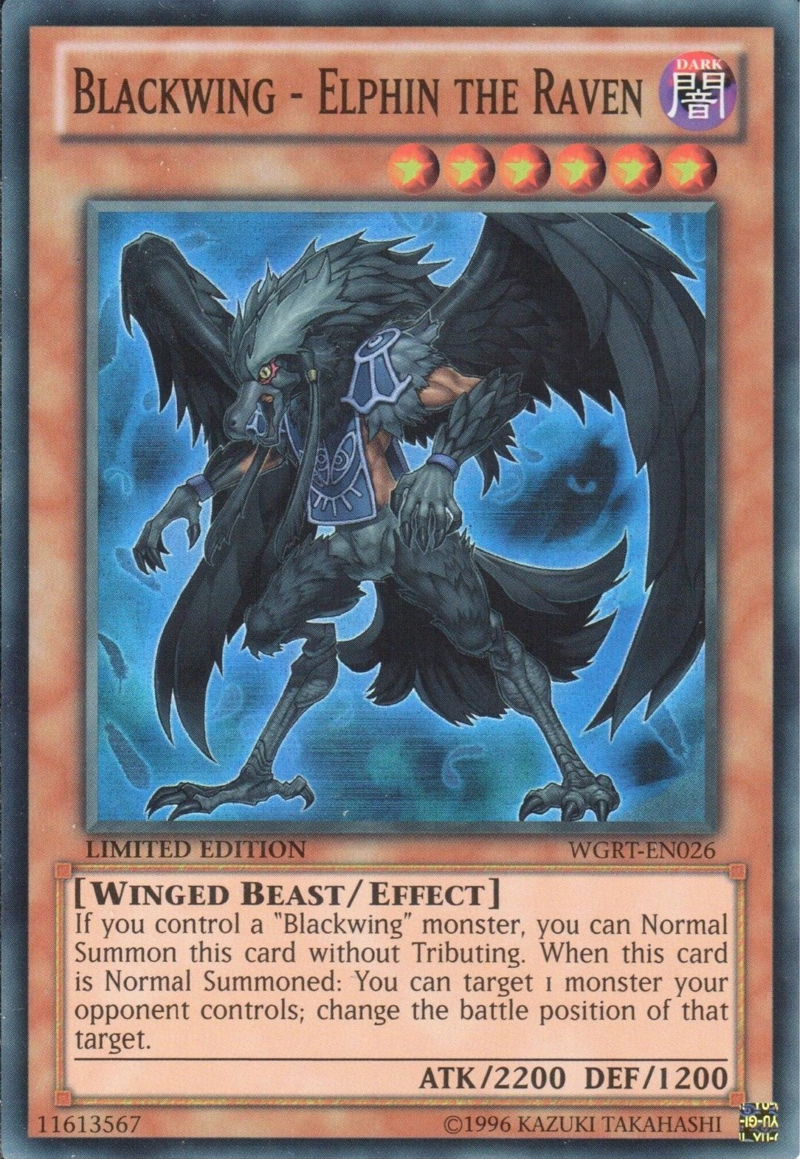 Blackwing - Elphin the Raven [WGRT-EN026] Super Rare | Arkham Games and Comics