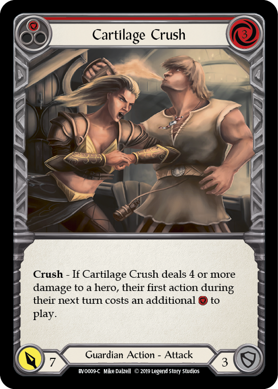 Cartilage Crush (Red) [BVO009-C] (Bravo Hero Deck)  1st Edition Normal | Arkham Games and Comics