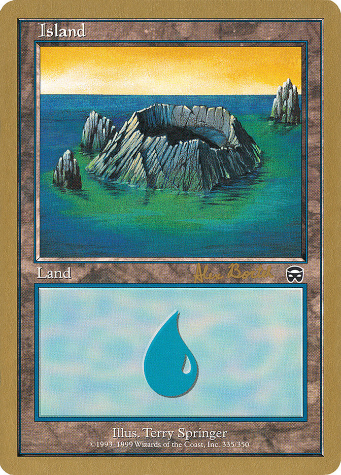 Island (ab335) (Alex Borteh) [World Championship Decks 2001] | Arkham Games and Comics