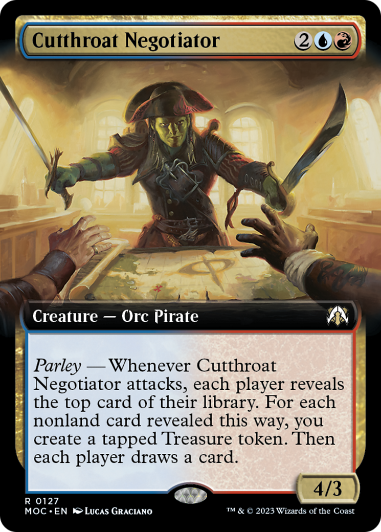 Cutthroat Negotiator (Extended Art) [March of the Machine Commander] | Arkham Games and Comics