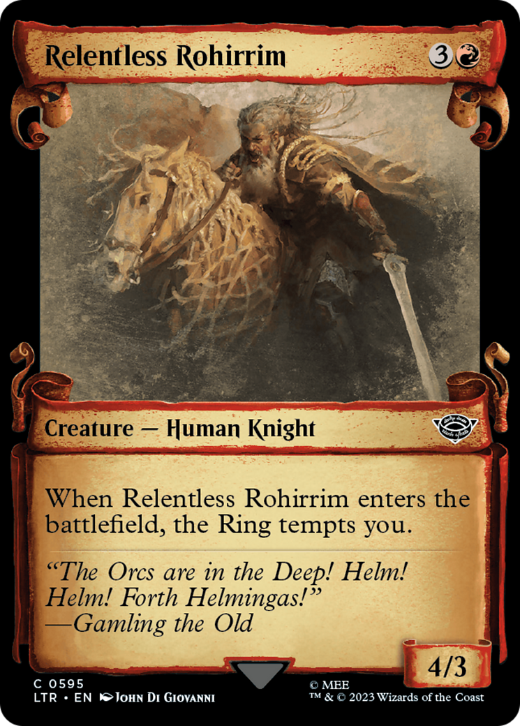 Relentless Rohirrim [The Lord of the Rings: Tales of Middle-Earth Showcase Scrolls] | Arkham Games and Comics