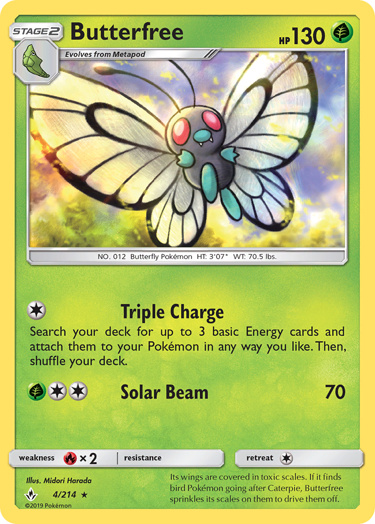 Butterfree (4/214) [Sun & Moon: Unbroken Bonds] | Arkham Games and Comics