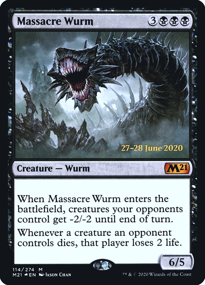 Massacre Wurm  [Core Set 2021 Prerelease Promos] | Arkham Games and Comics