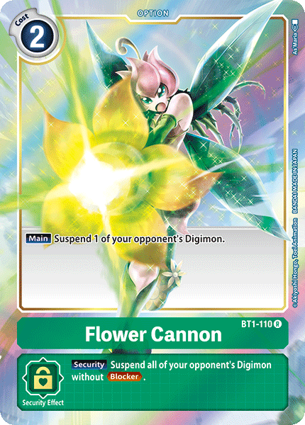 Flower Cannon [BT1-110] (Alternate Art) [Release Special Booster Ver.1.0] | Arkham Games and Comics