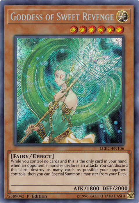 Goddess of Sweet Revenge [LCKC-EN106] Secret Rare | Arkham Games and Comics