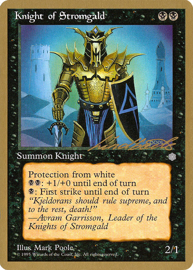 Knight of Stromgald (Leon Lindback) [Pro Tour Collector Set] | Arkham Games and Comics