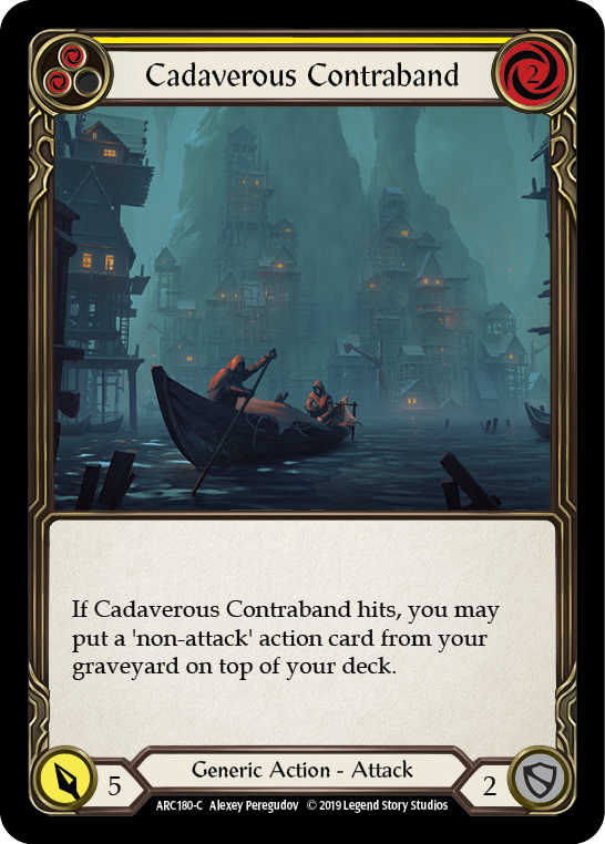 Cadaverous Contraband (Yellow) [ARC180-C] (Arcane Rising)  1st Edition Normal | Arkham Games and Comics