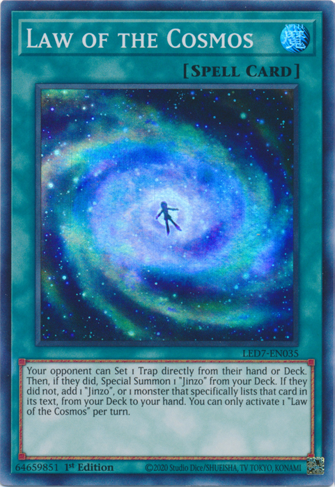 Law of the Cosmos [LED7-EN035] Super Rare | Arkham Games and Comics