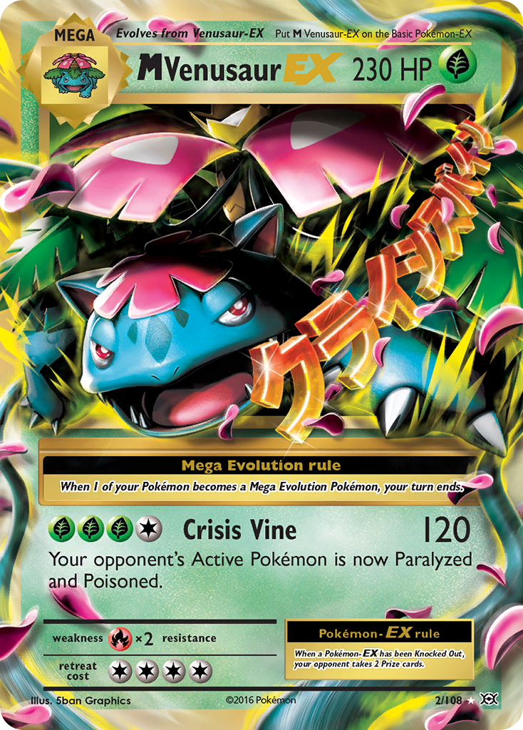 M Venusaur EX (2/108) [XY: Evolutions] | Arkham Games and Comics