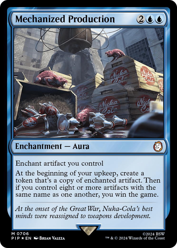 Mechanized Production (Surge Foil) [Fallout] | Arkham Games and Comics