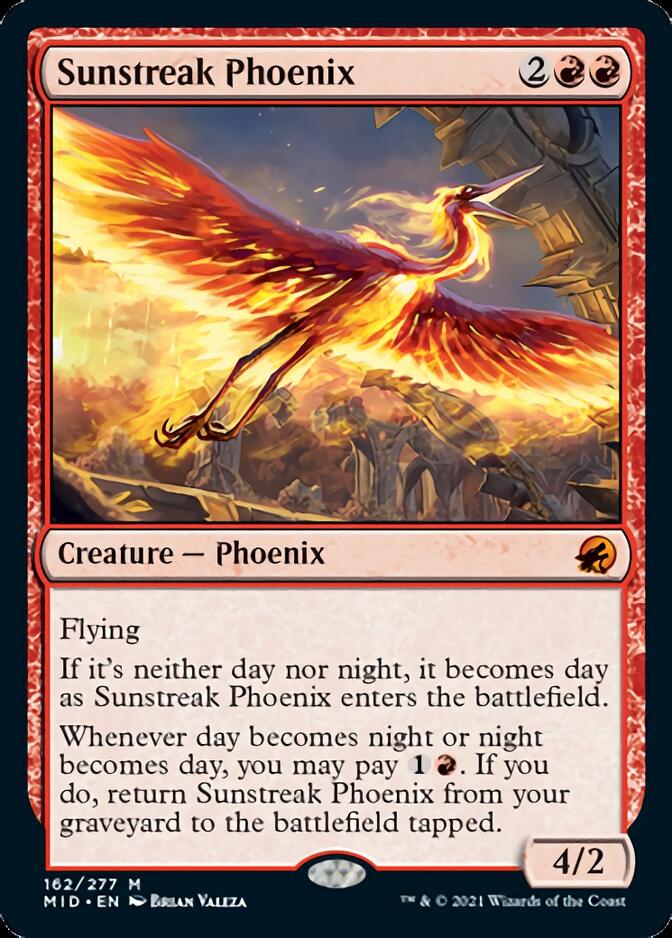 Sunstreak Phoenix [Innistrad: Midnight Hunt] | Arkham Games and Comics