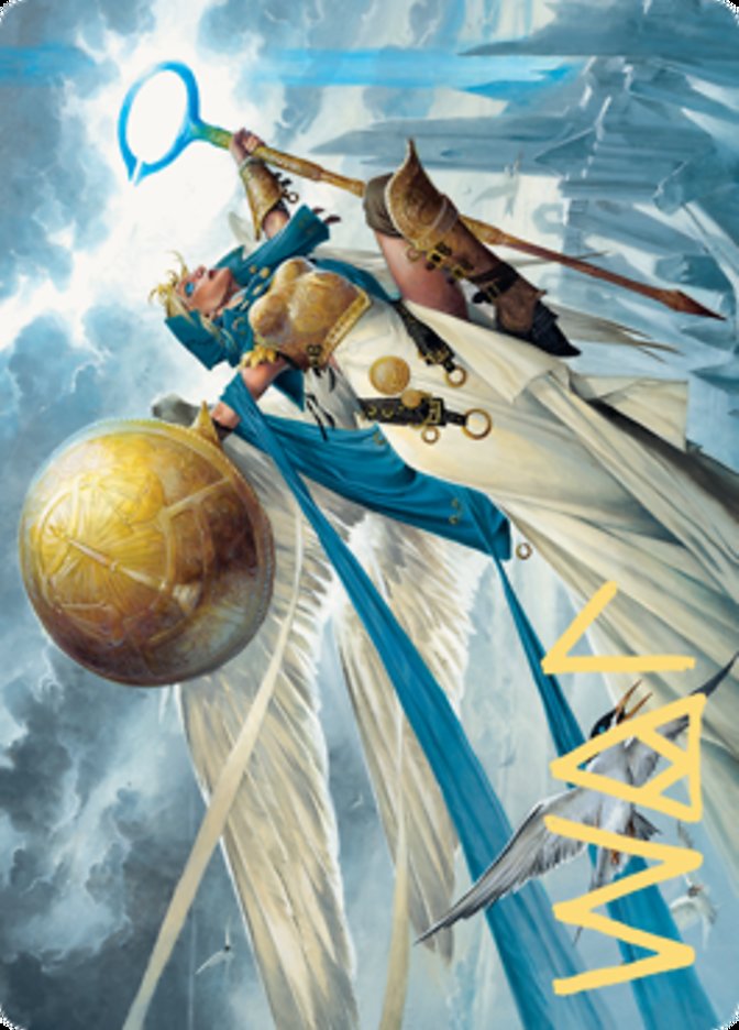 Linvala, Shield of Sea Gate Art Card (Gold-Stamped Signature) [Zendikar Rising Art Series] | Arkham Games and Comics