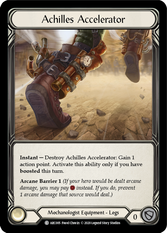 Achilles Accelerator [U-ARC005] (Arcane Rising Unlimited)  Unlimited Rainbow Foil | Arkham Games and Comics