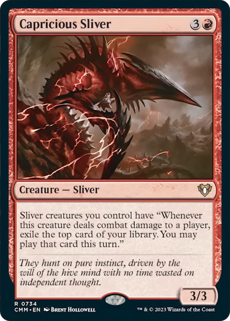 Capricious Sliver [Commander Masters] | Arkham Games and Comics