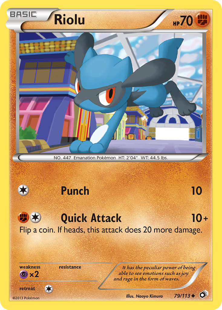 Riolu (79/113) [Black & White: Legendary Treasures] | Arkham Games and Comics