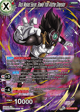 Black Masked Saiyan, Brawler from Another Dimension (Super Rare) [BT13-004] | Arkham Games and Comics