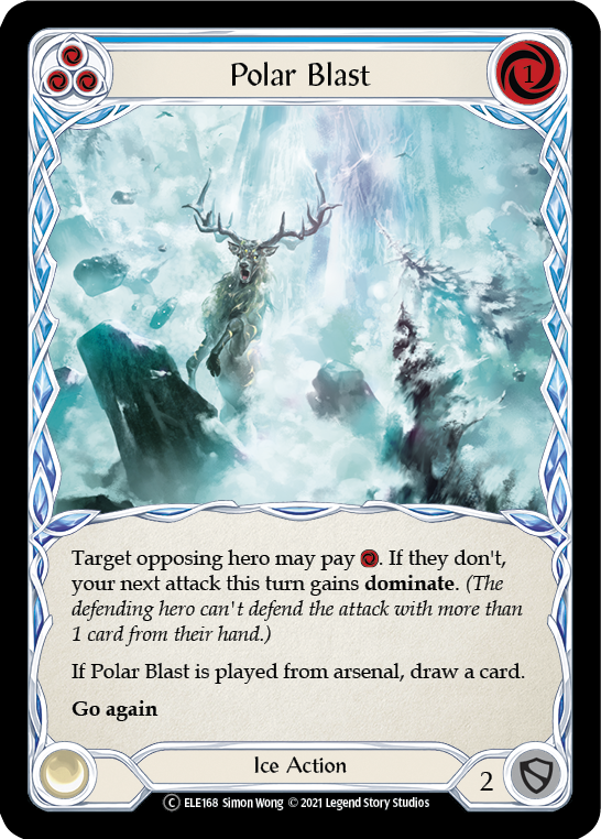 Polar Blast (Blue) [U-ELE168] (Tales of Aria Unlimited)  Unlimited Rainbow Foil | Arkham Games and Comics