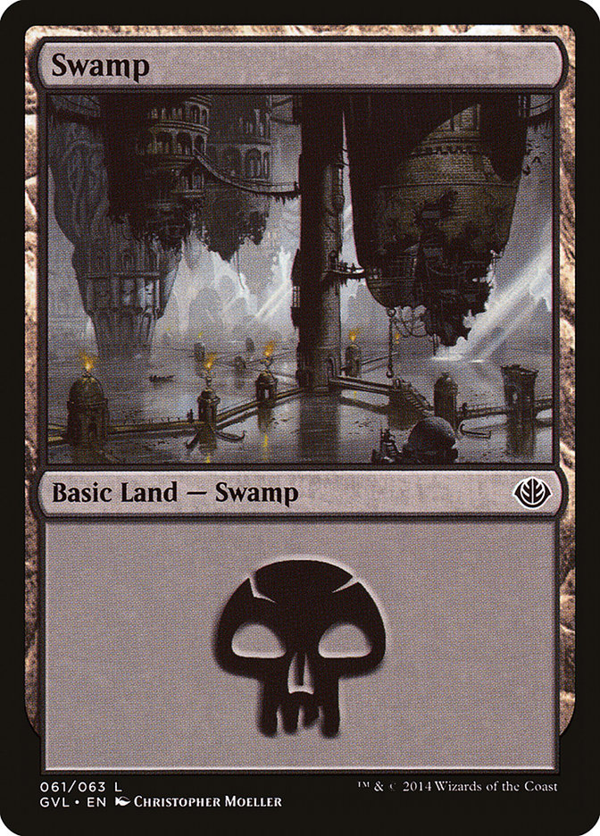 Swamp (61) (Garruk vs. Liliana) [Duel Decks Anthology] | Arkham Games and Comics