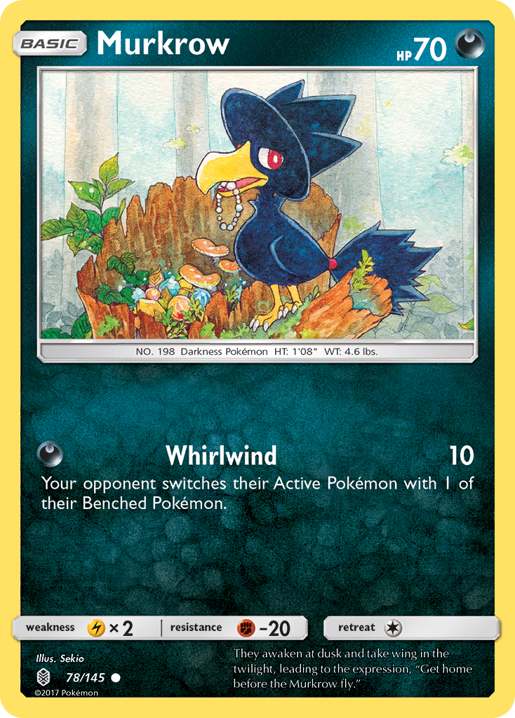 Murkrow (78/145) [Sun & Moon: Guardians Rising] | Arkham Games and Comics