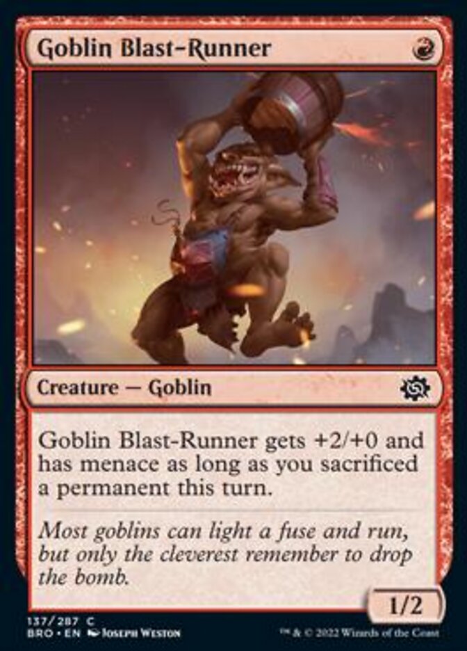 Goblin Blast-Runner [The Brothers' War] | Arkham Games and Comics