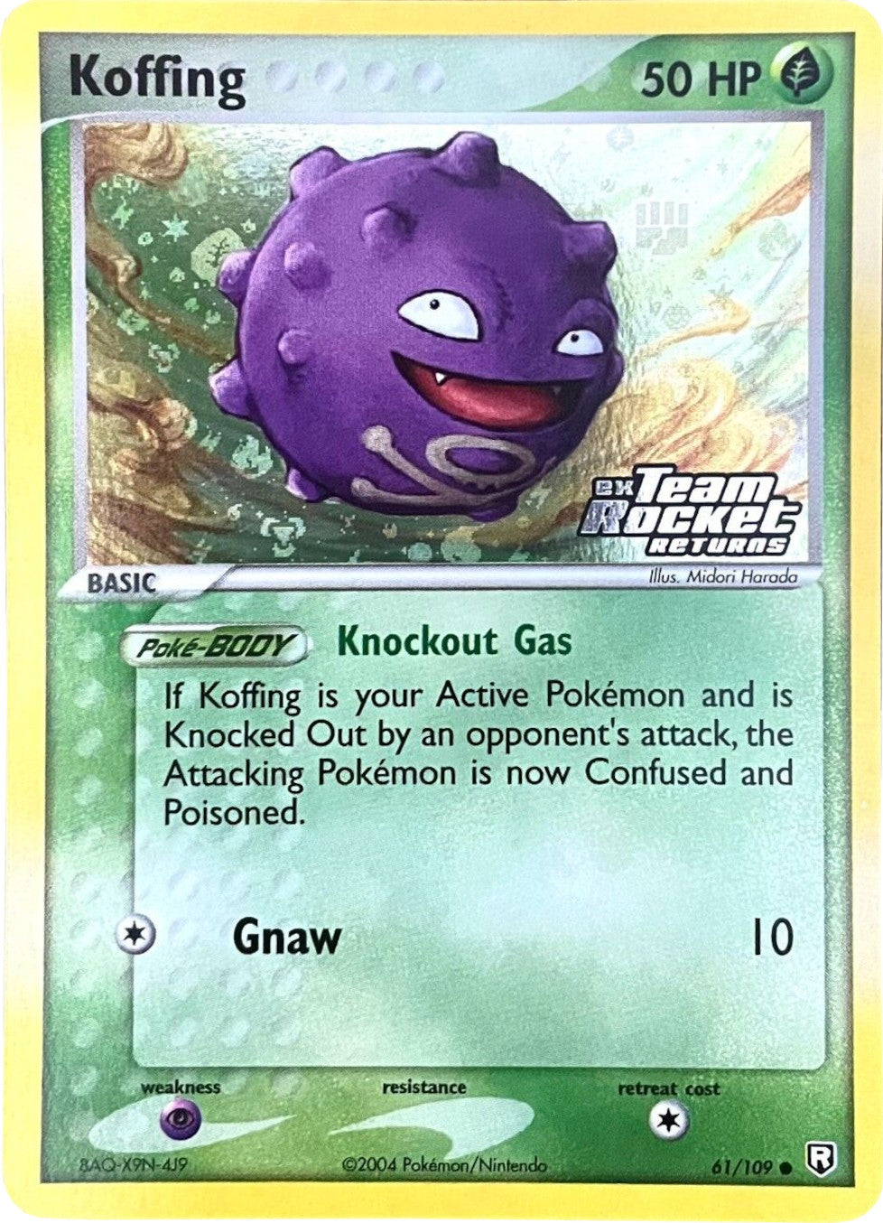 Koffing (61/109) (Stamped) [EX: Team Rocket Returns] | Arkham Games and Comics