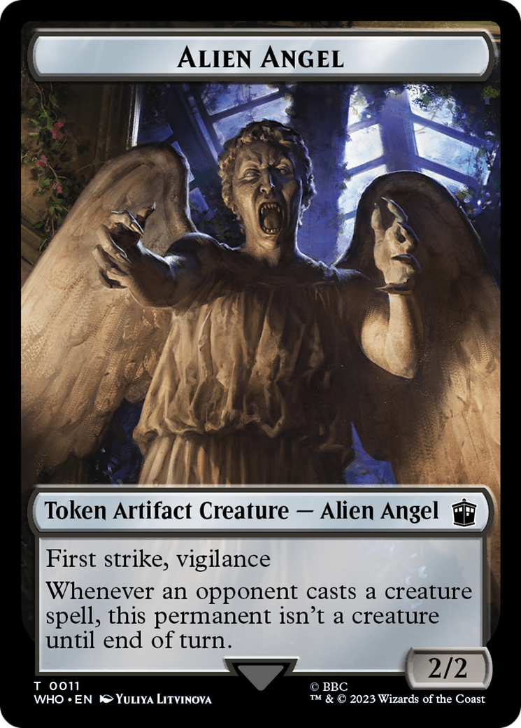 Alien Angel // Food (0025) Double-Sided Token [Doctor Who Tokens] | Arkham Games and Comics